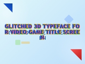 A Distorted Interface Font for Game Menus
