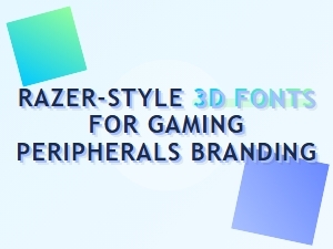 Razer-Inspired 3d Fonts for Gaming Branding